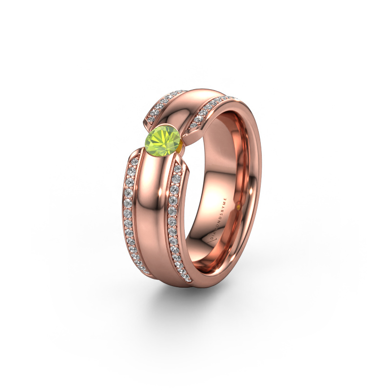 Bild von Ehering WHR0575L 585 Roségold ±7x2 mm Peridot