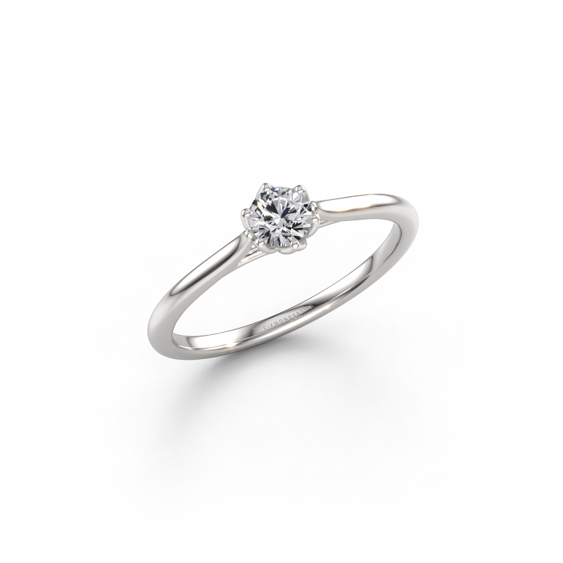 Immagine di Anello di fidanzamento Winona RND 585 oro bianco Diamante 0.25 crt