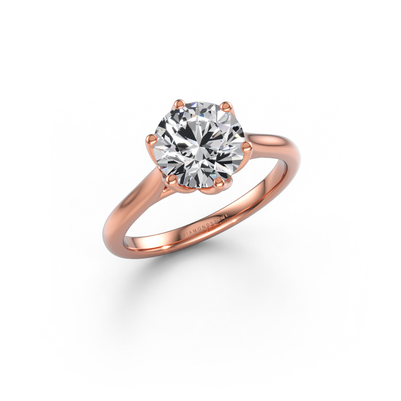 Immagine di Anello di fidanzamento Winona RND 585 oro rosa Diamante 2.00 crt