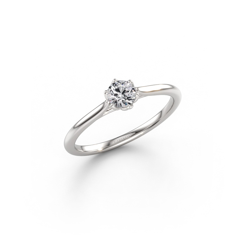 Immagine di Anello di fidanzamento Winona RND 950 platino Diamante lab grown 0.30 crt
