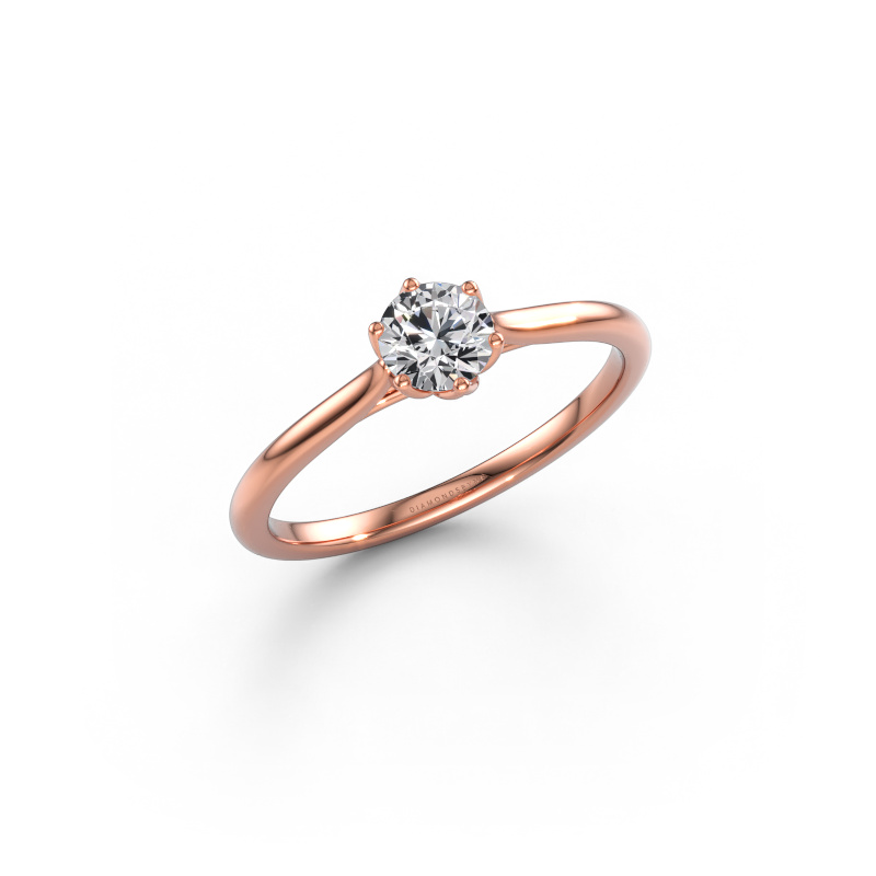 Immagine di Anello di fidanzamento Winona RND 585 oro rosa Diamante 0.40 crt