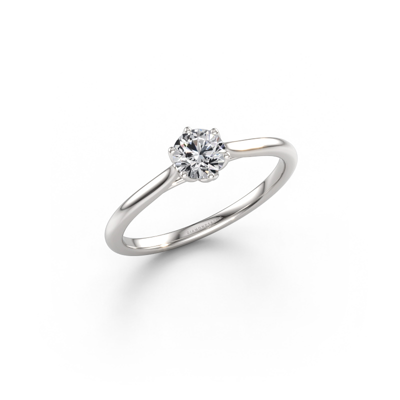 Immagine di Anello di fidanzamento Winona RND 585 oro bianco Diamante 0.40 crt