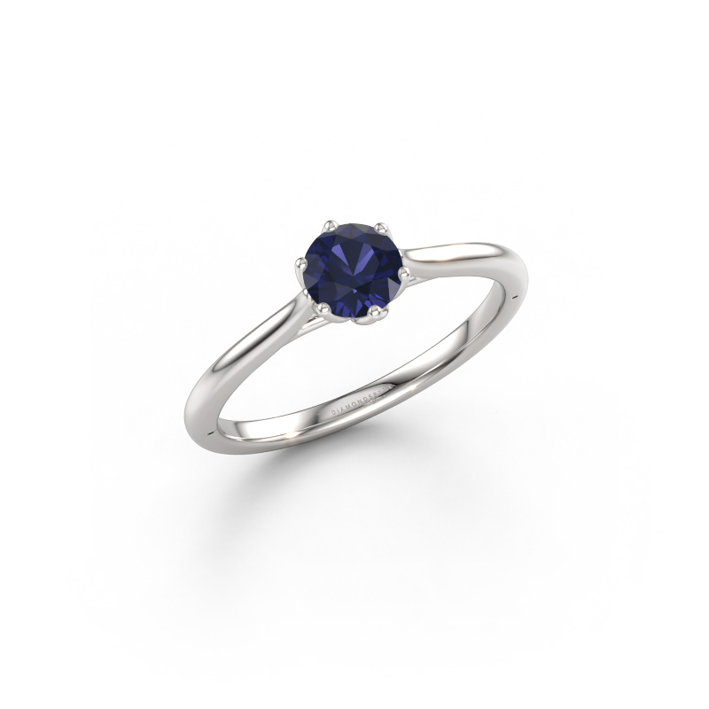 Image of Engagement ring Winona RND 585 white gold Sapphire 5 mm