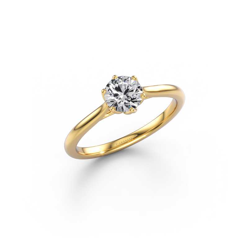 Bild von Verlobungsring Winona RND 585 Gold Zirkonia 5 mm