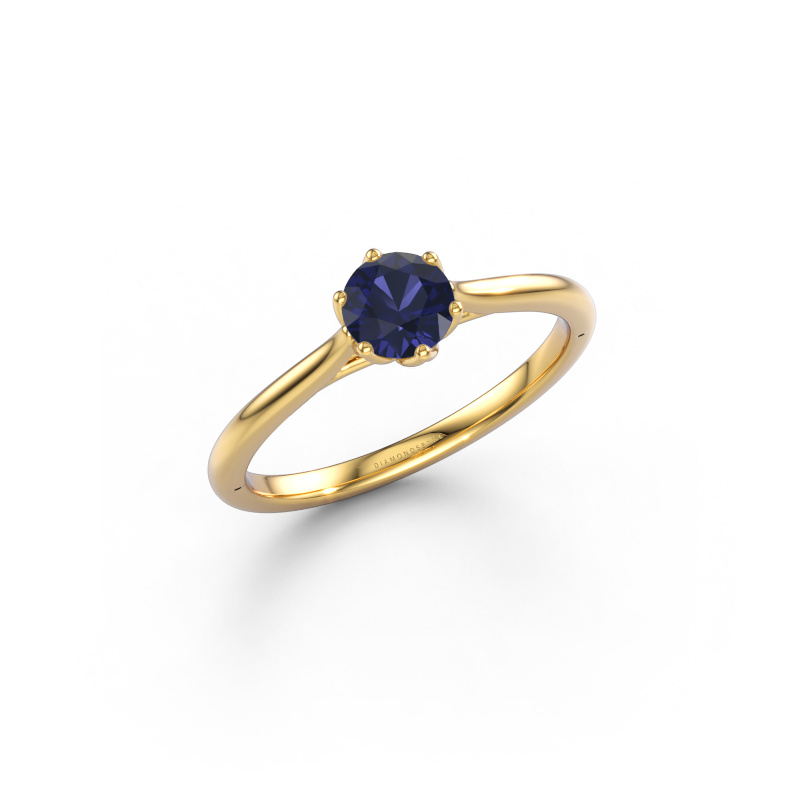 Image of Engagement ring Winona RND 585 gold Sapphire 5 mm
