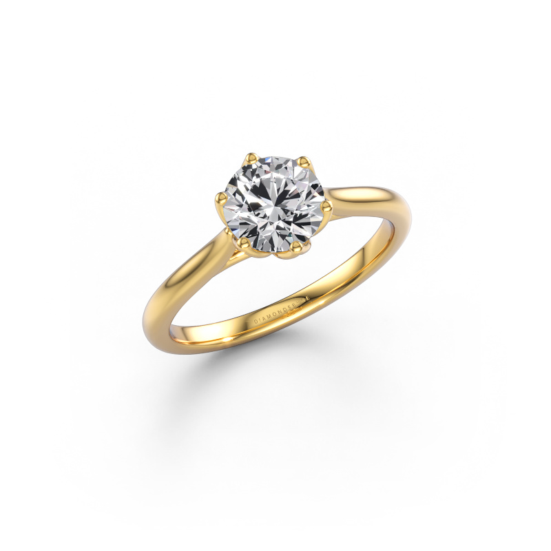 Immagine di Anello di fidanzamento Winona RND 585 oro Diamante lab grown 1.00 crt