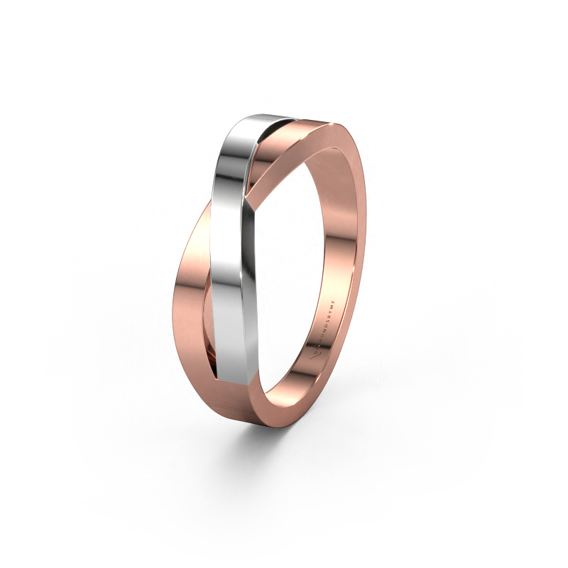 Image of Wedding ring WMH0395M 585 rose gold ±0.20x0.09in