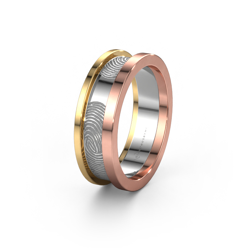 Image of Wedding ring WMH0427M955BP 585 rose gold ±0.28x0.08 in