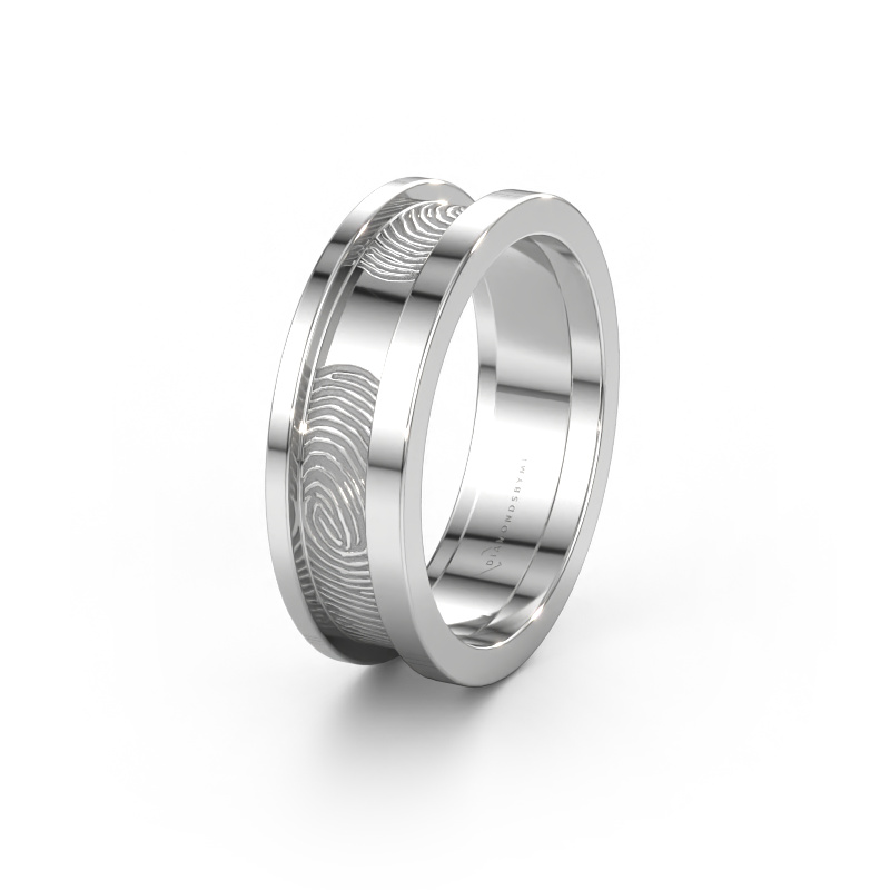 Immagine di Fede nuziale WMH0427M955BP 585 oro bianco ±7 x 2 mm