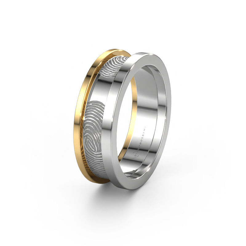 Image of Wedding ring WMH0427M955BP 585 white gold ±0.28x0.08 in