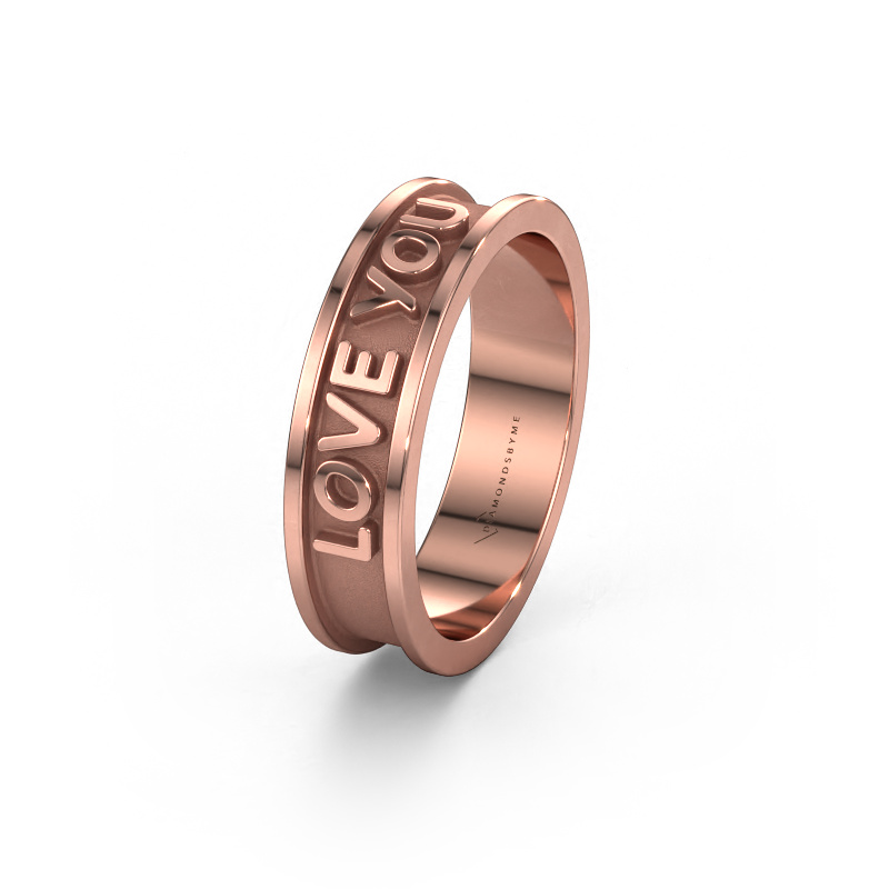 Bild von Freundschaftsring WMH0434M96AP 585 Roségold ±6x1.7 mm