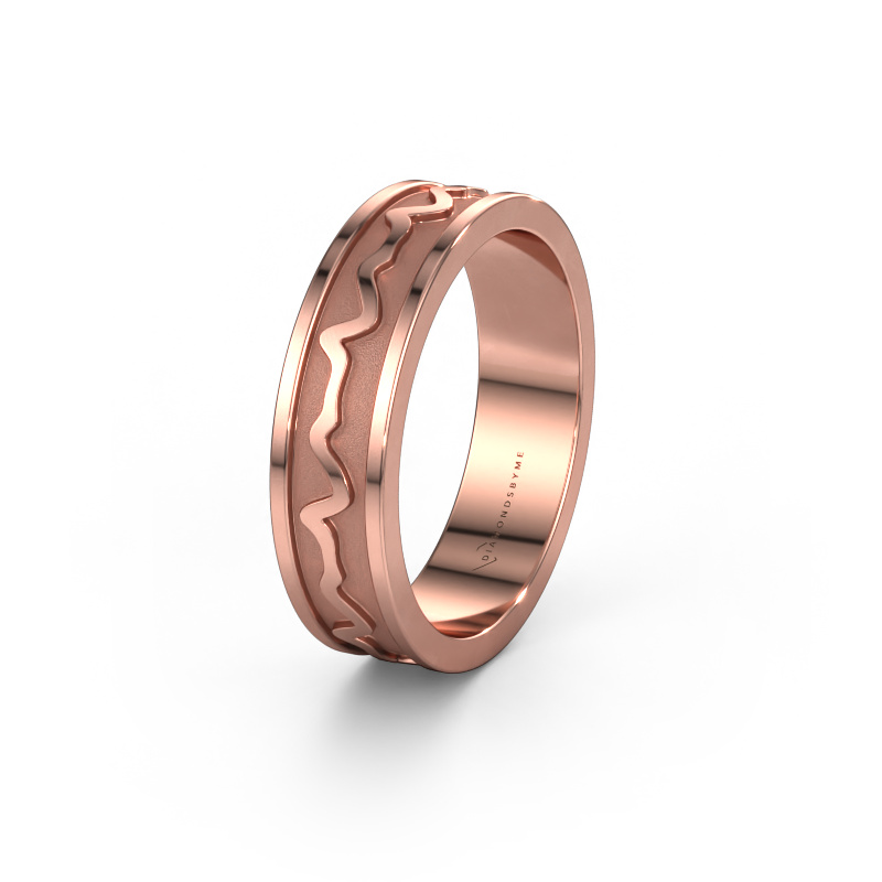 Bild von Ehering Heartbeat 3 585 Roségold ±5x1.7 mm