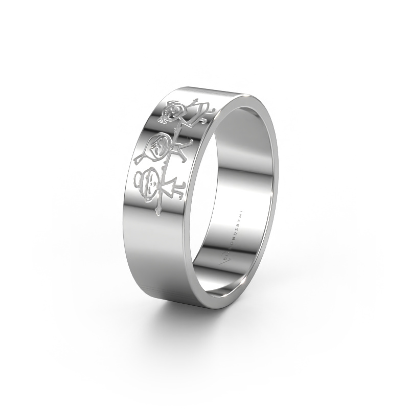 Image of Wedding ring FAIRY 950 platinum ±0.28x0.07 in