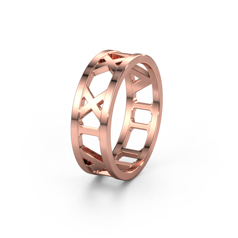 Image of Wedding ring TIMERING 585 rose gold ±0.24x0.07 in
