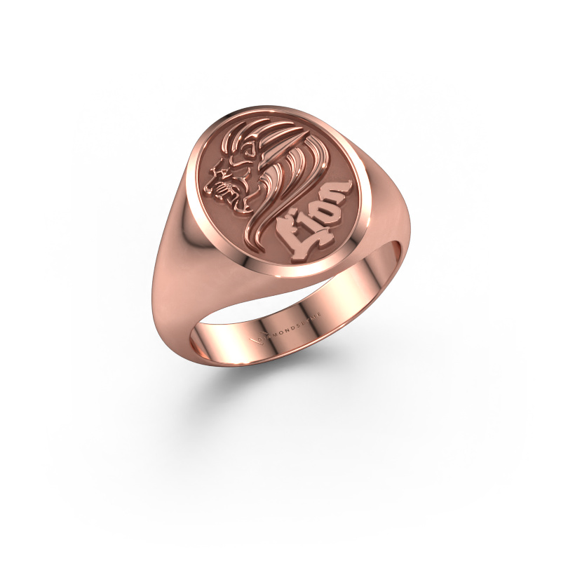 Image of Signet ring Xander 585 rose gold