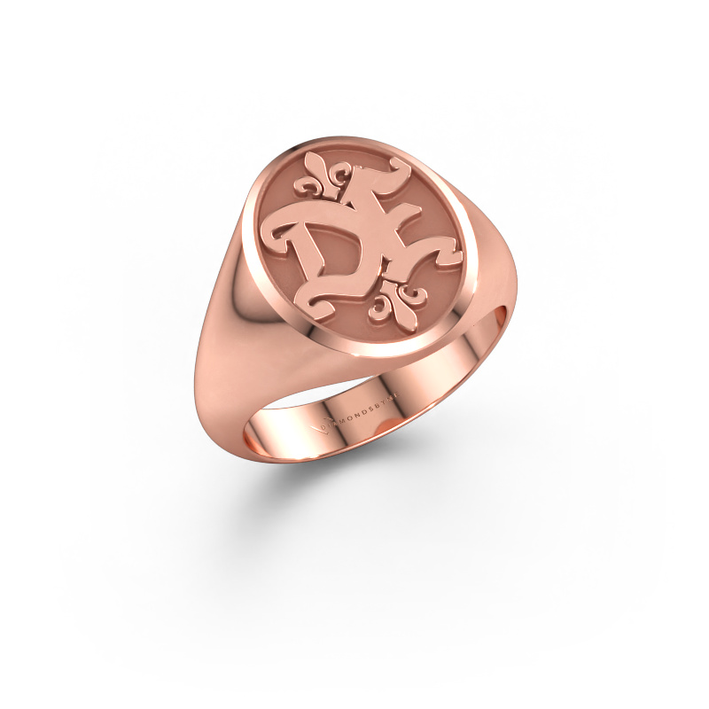 Bild av Monogramring Xandro 585 roséguld