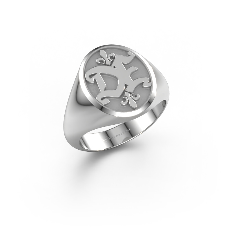 Image of Monogram ring Xandro 950 platinum