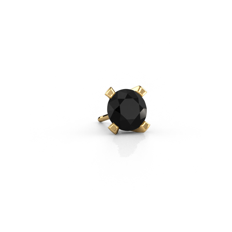 Image of Men's earring Xaver 585 gold Black diamond 1.30 crt