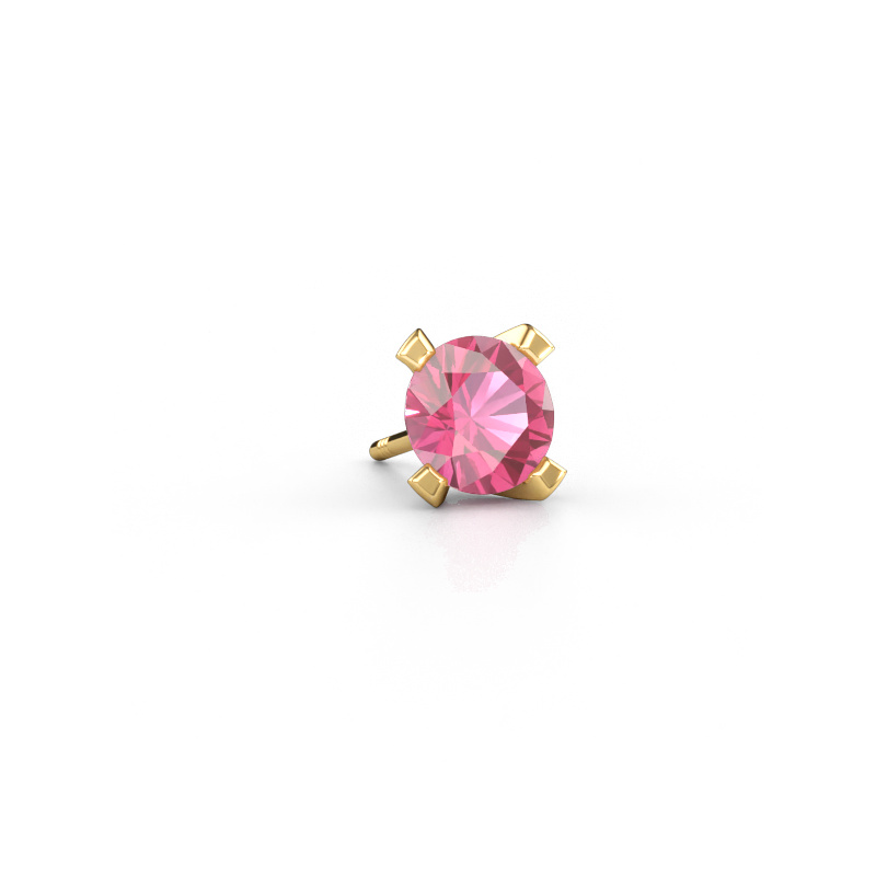 Immagine di Orecchino da uomo Xaver 585 oro Zaffiro rosa 6.5 mm