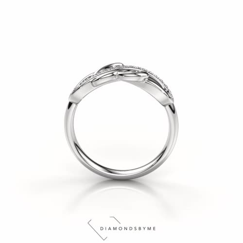 Image of Ring Yael 950 platinum Zirconia 1.1 mm