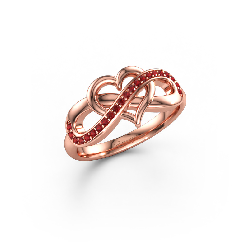 Bild av Ring Yael 585 roséguld Rubin 1.1 mm