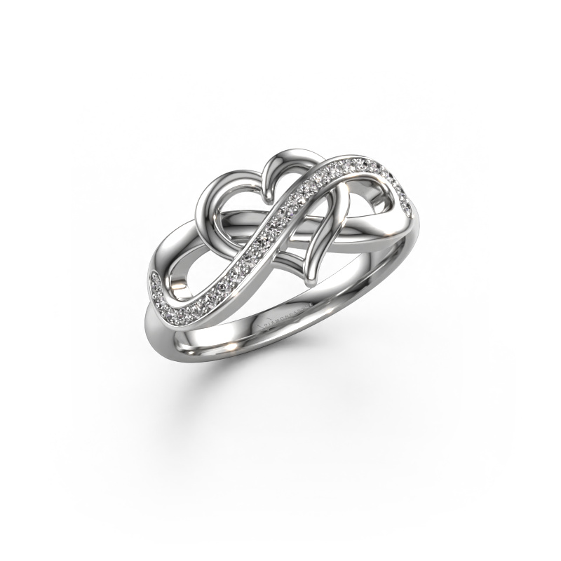 Image of Ring Yael 925 silver Zirconia 1.1 mm