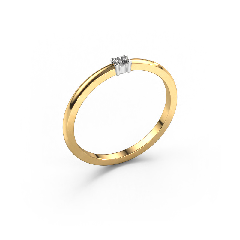 Image de Bague Yasmin 1 585 or jaune Diamant 0.03 crt