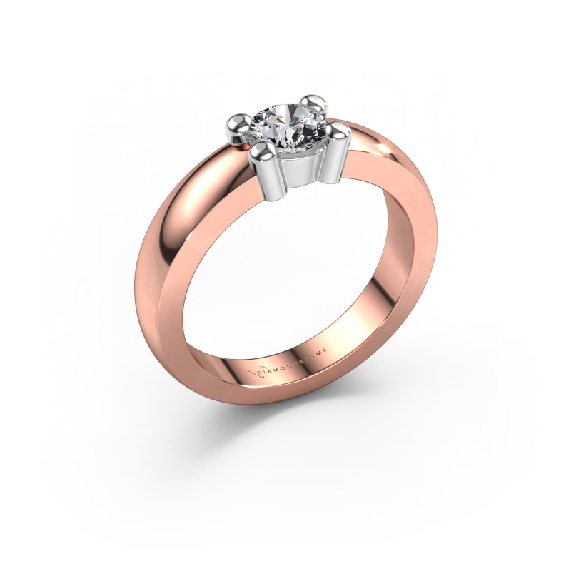 Afbeelding van Ring Yasmin 1 585 Rosé goud Diamant 0.50 crt