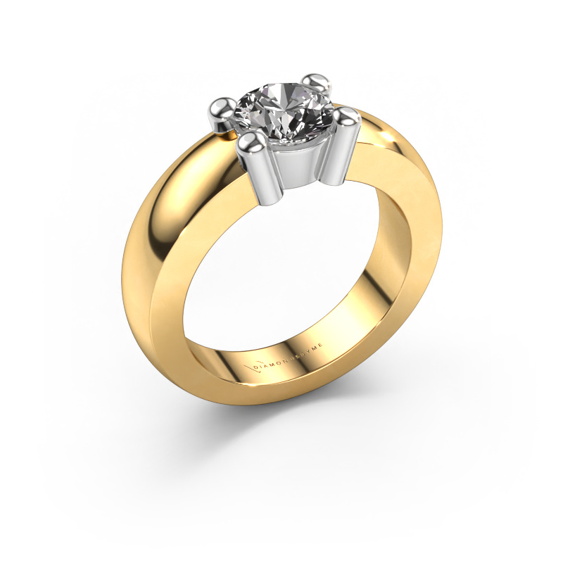 Image de Bague Yasmin 1 585 or jaune Diamant 1.00 crt
