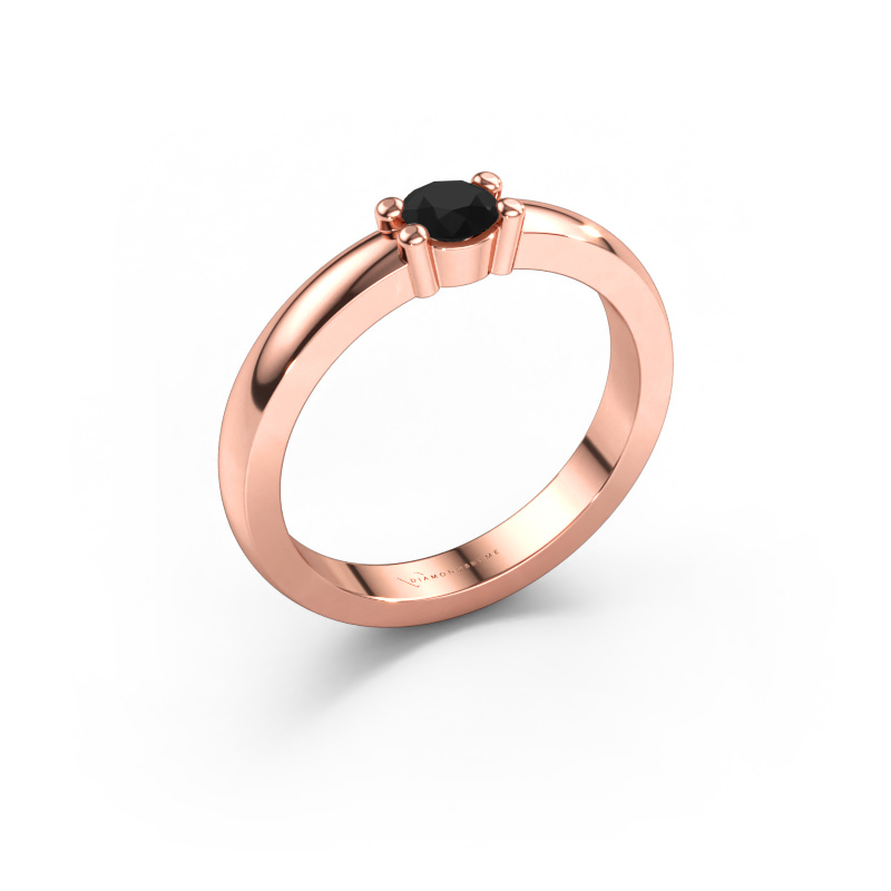 Bild av Ring Yasmin 1 585 roséguld Svart diamant 0.30 crt