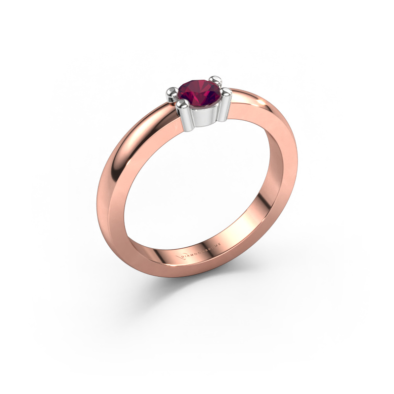 Image of Ring Yasmin 1 585 rose gold Rhodolite 4 mm