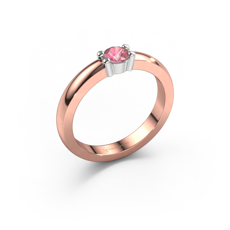 Bild von Ring Yasmin 1 585 Roségold Turmalin rosa 4 mm