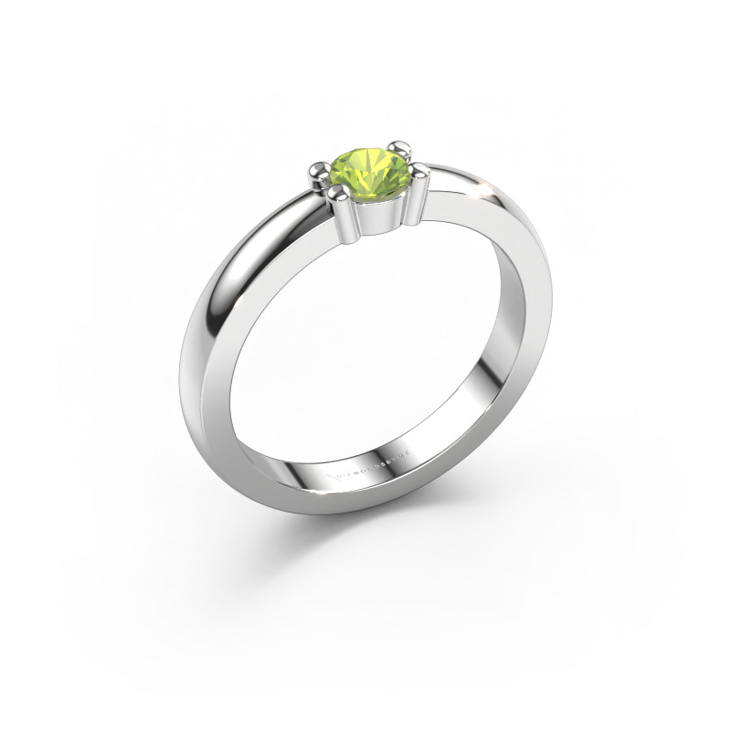 Image of Ring Yasmin 1 950 platinum Peridot 4 mm
