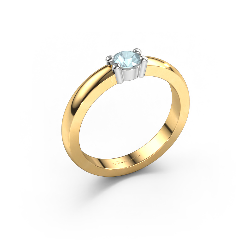 Bild von Ring Yasmin 1 585 Gold Aquamarin 4 mm