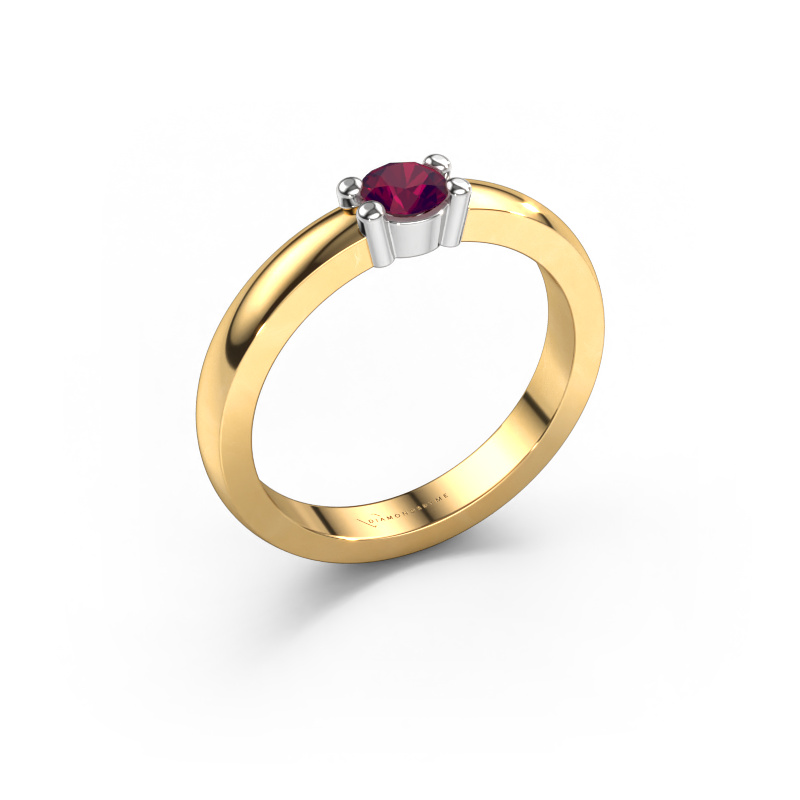 Image of Ring Yasmin 1 585 gold Rhodolite 4 mm