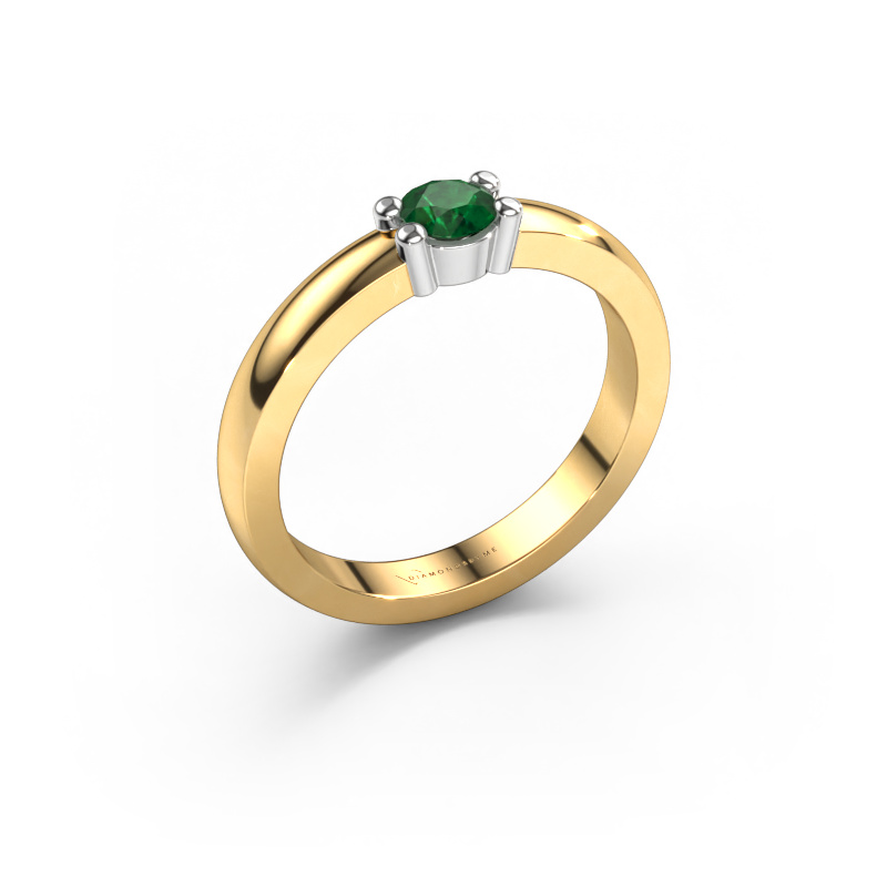 Image of Ring Yasmin 1 585 gold Emerald 4 mm