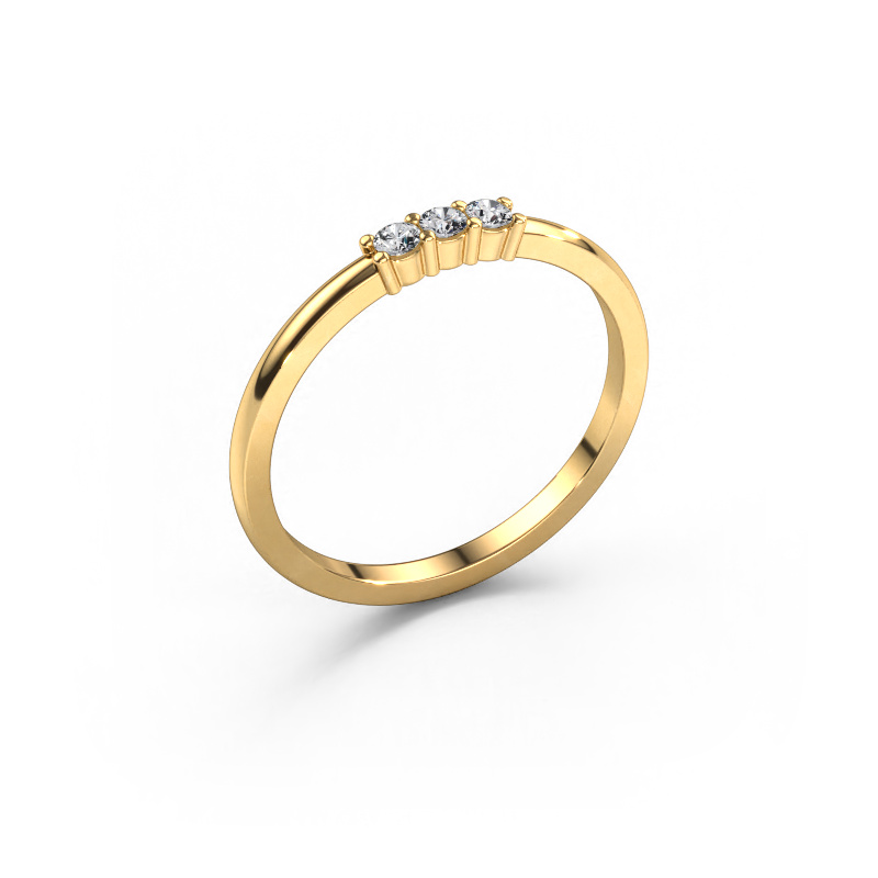 Image of Ring Yasmin 3 585 gold Diamond 0.09 crt