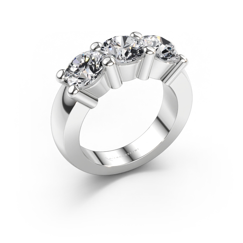 Bild av Ring Yasmin 3 585 vitt guld Labbodlad diamant 3.00 crt