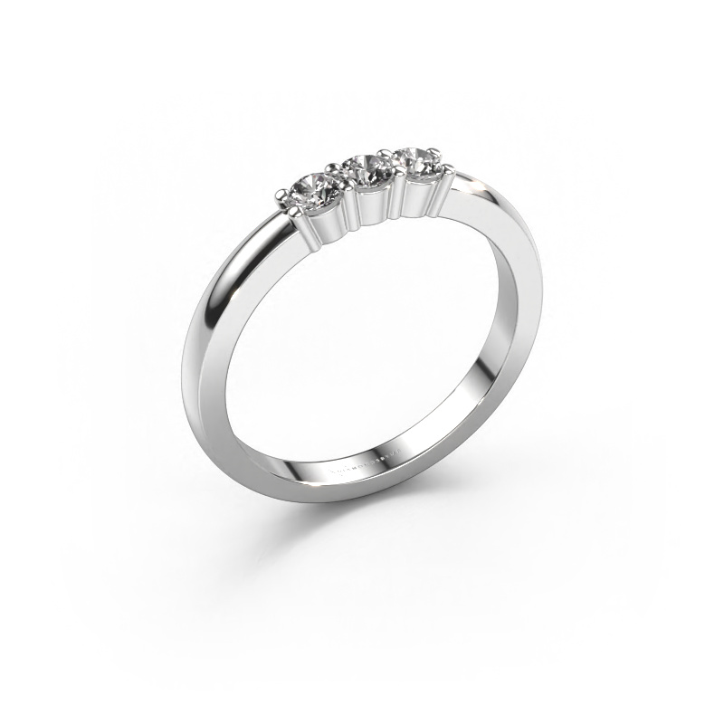 Image of Ring Yasmin 3 950 platinum Zirconia 3 mm