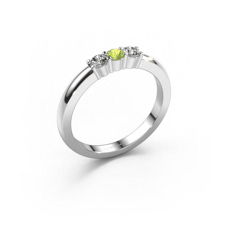 Bild von Ring Yasmin 3 950 Platin Peridot 3 mm
