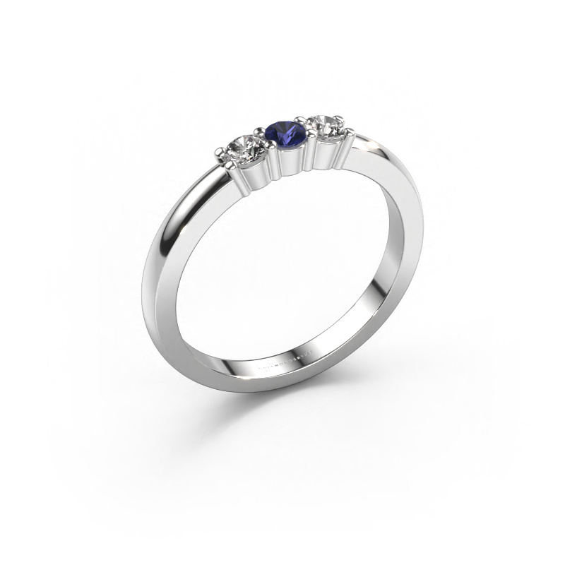 Image of Ring Yasmin 3 950 platinum Sapphire 3 mm