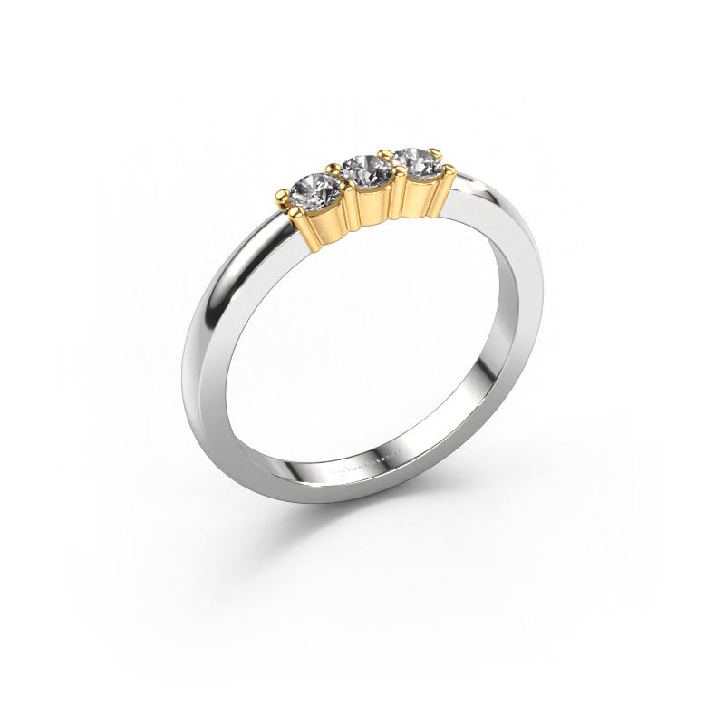 Bild von Ring Yasmin 3 585 Weißgold Lab-grown Diamant 0.30 crt