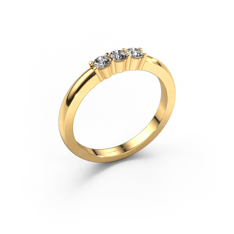 Image of Ring Yasmin 3 585 gold Zirconia 3 mm