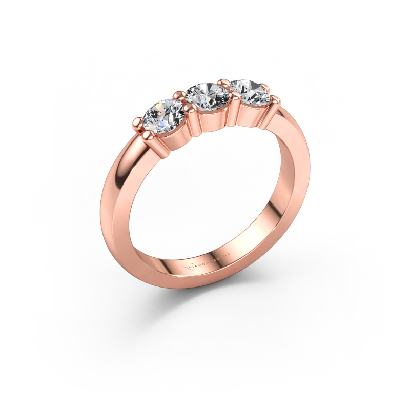 Bild av Ring Yasmin 3 585 roséguld Diamant 0.900 crt