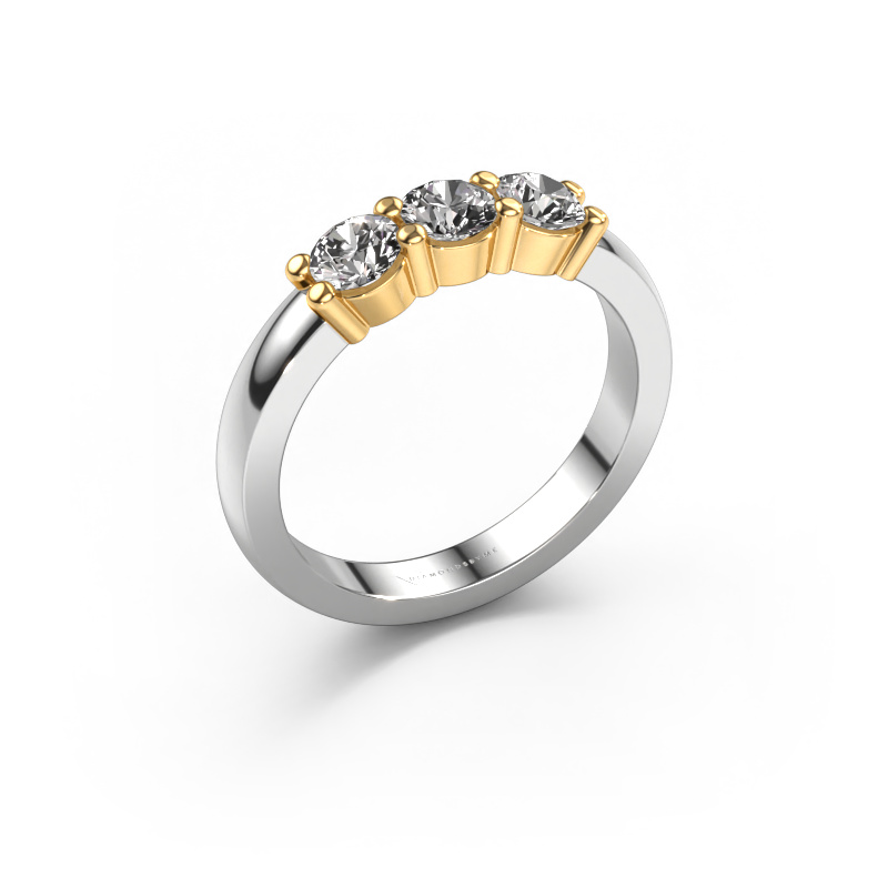 Image of Ring Yasmin 3 585 white gold Diamond 0.900 crt