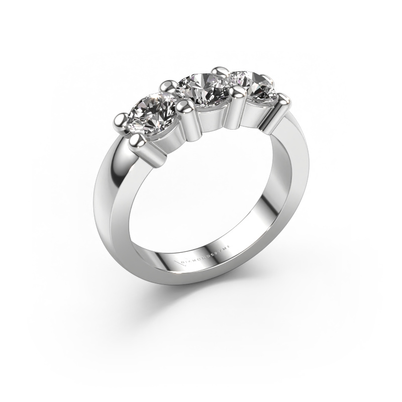 Image of Ring Yasmin 3 950 platinum Diamond 1.20 crt