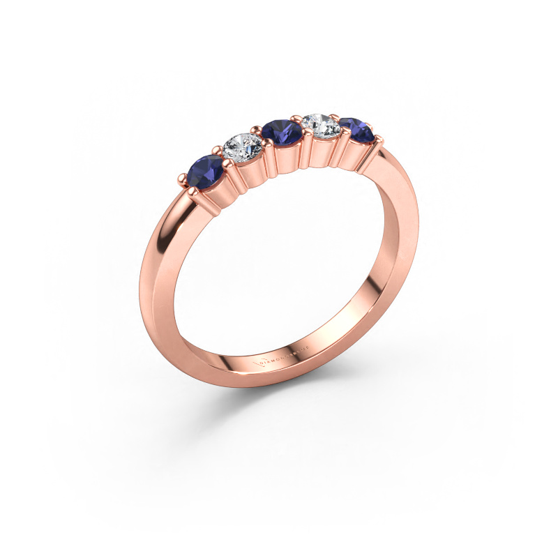 Bild av Ring Yasmin 5 585 roséguld Safir 3 mm