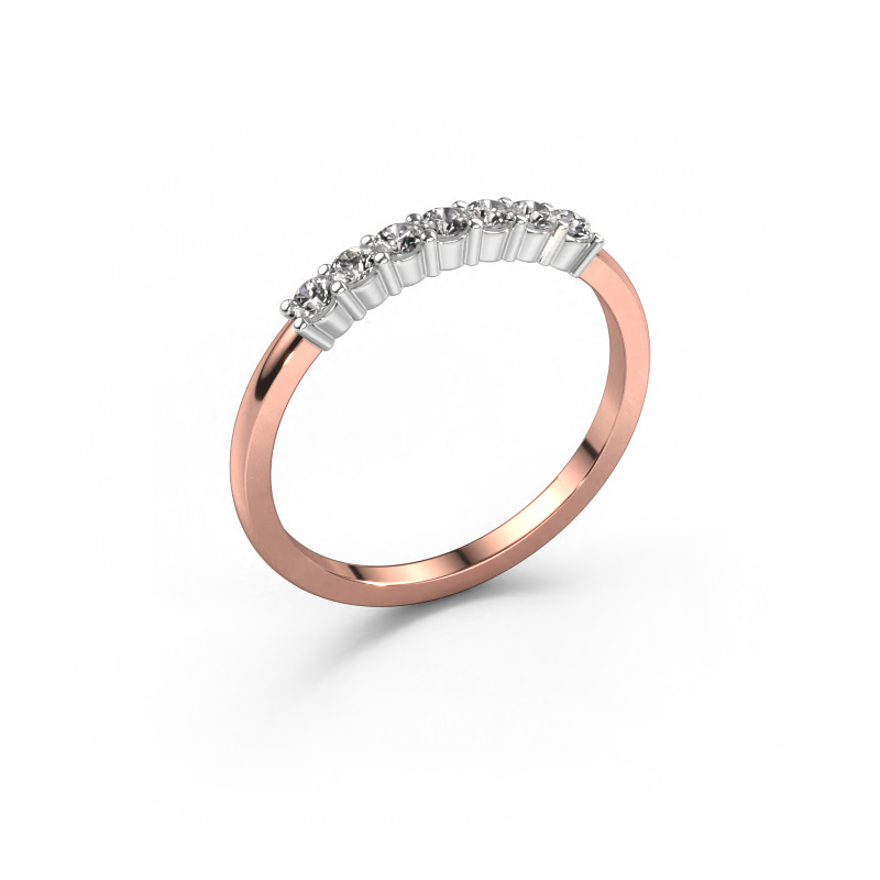 Image of Ring Yasmin 7 585 rose gold Diamond 0.21 crt