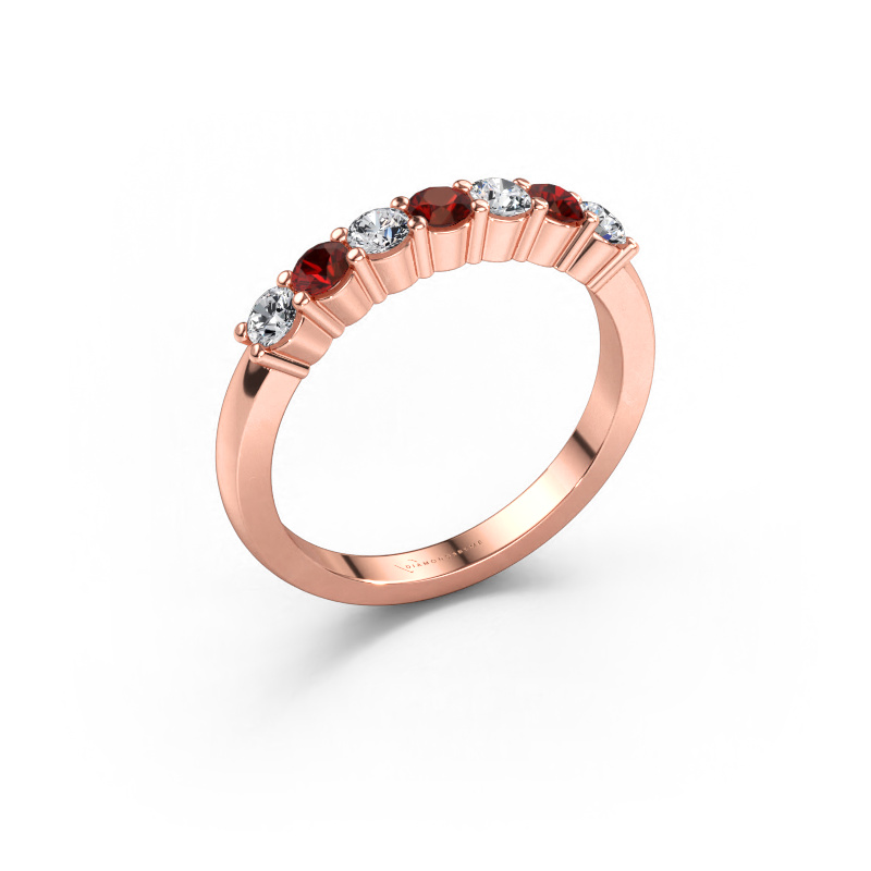 Bild av Ring Yasmin 7 585 roséguld Granat 2.7 mm