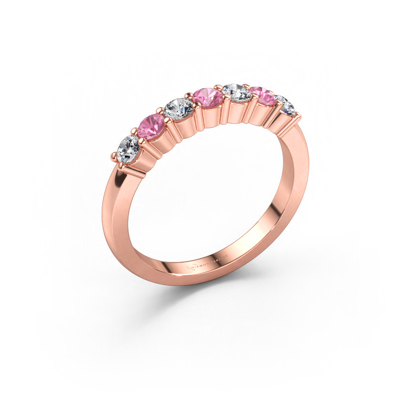 Bild av Ring Yasmin 7 585 roséguld Rosa safir 2.7 mm